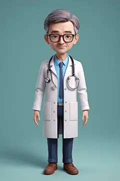 医院护工医生人物模型