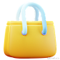 包手提包商店插图商店3D图标 bag tote shop illustration store icon