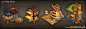 Hand-painted Low Poly Assets - FarmVille 2, Frank Vanderwel : Here are some of the hand-painted, low poly game assets that I made for the FarmVille 2 web game.  All assets are diffuse + alpha only, meant to be viewed from a top-down isometric perspective 