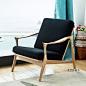 JIMU及木家具 现代简约时尚实木高级组合布垫布艺沙发  设计 新款 2013
