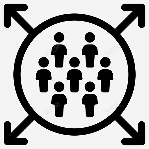 容量规模扩张图标 页面网页 平面电商 创意素材