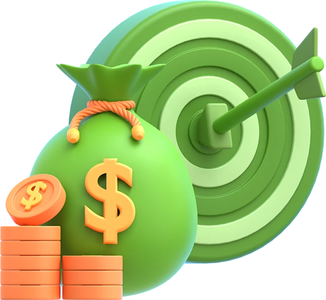 金融 插画 3D图标 银行 理财Financial Goals-花瓣网