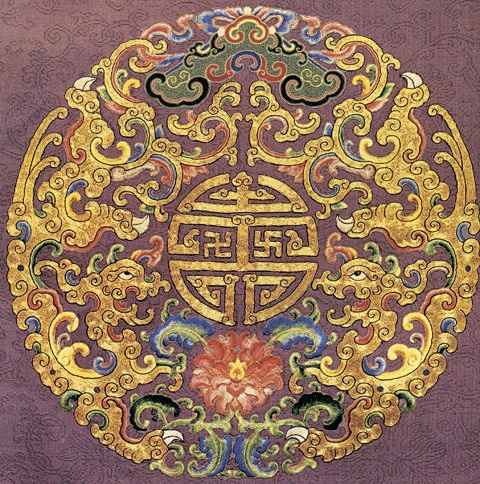 中国古典服装民间刺绣古代龙纹凤纹仙鹤图案传统服饰纹样素材新款