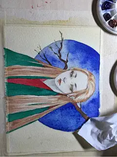回复：【网络小画家】画画就是开心的水彩土楼；内附过程_水彩画吧_百度贴吧