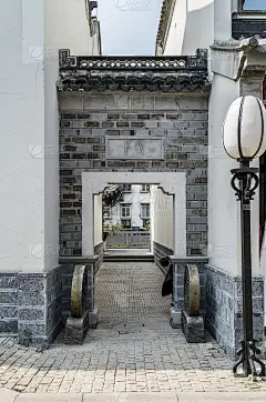 南京老城门东侧古建筑及街景