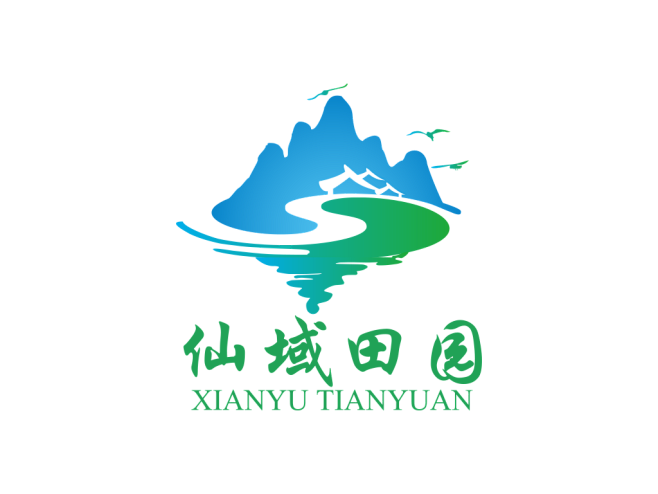 仙域田园山水画logoLOGO设计- L...