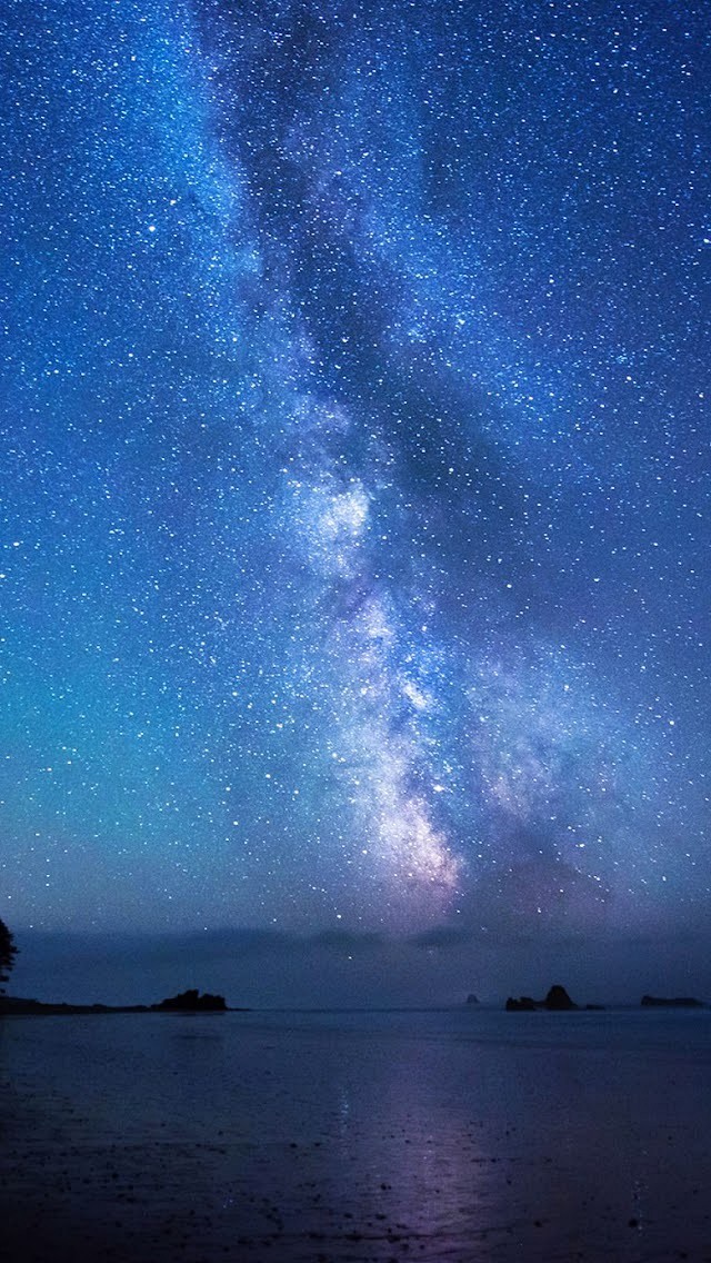 星空 水彩 插画 涂鸦 手绘 手机壁纸 ...