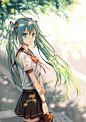 小D 初音 VOCALOID 萝莉 学生装