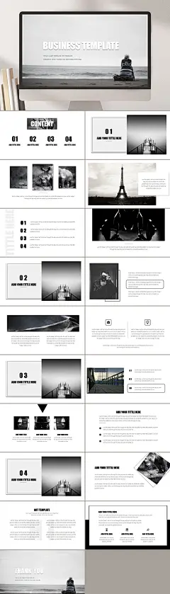 英文高端大气欧美高端工作总结PPT