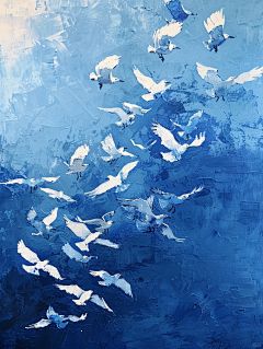 #带话题上热门  #夏日冰爽画风  #油画风景  #海  #海鸥  #大海  #蓝天  #蓝天白云定会如期而至  #蓝色  #送你好看的手机壁纸  #手机壁纸  #每日壁纸分享  #莫奈  #视觉艺术  #设计灵感  #朋友圈背景图  #万能聊天背景图  #看看你现在的微信头像 - 小红书