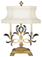 Fine Art Lamps Beveled Arcs Gold Table Lamp, 769110ST - traditional - Table Lamps - Seldens Furniture