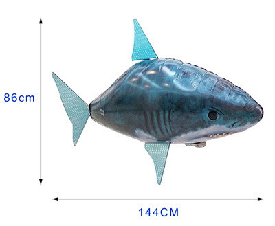 遥控飞鱼空中鲨鱼小丑鱼小鸟冲氦气气球悬浮...