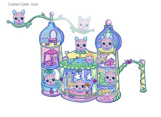 JC设计：动物园城堡Playset