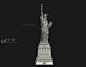 美国自由女神青铜像 - 雕塑3d模型 3dsnail模型网