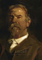 John Singer Sargent Study, Stuart Kim : This started out as a quick sketch, but I decided to spend a little more time on it refining the details. Sargent painted a portrait of Henry Lee Higginson in 1903, who was the founder of the Boston Symphony Orchest