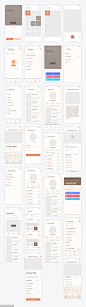 Caco Cooking 美食app ui kit .psd .xd .sketch素材下载