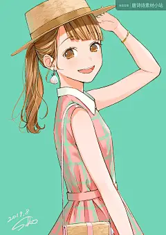 M488 サコ 手绘 插画 二次元 少女 作品 参考资料-淘宝网