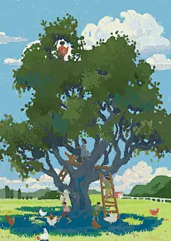 【插画师作品】第222期：日本插画师 南波タケ 温馨的生活场景插画作品（壁纸） : 这就是爱！真的是爱了！