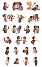 PSN Stickers, Lily Nishita : The Last of Us and Uncharted PSN chat stickers