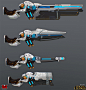 Pulsefire Caitlyn, Yekaterina Bourykina : had the opportunity to work on Pulsefire Caitlyn!<br/>Caitlyn, Modeled & Textured by me.<br/>Guns, Modeled by Oscar Monteon, & textured by me.<br/>the pedestal, the FX shown here, & t