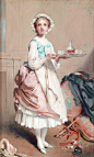 年轻女佣Charles Joshua Chaplin (French, 1825–1891