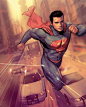 Ben Oliver 在 Instagram 上发布：“Action Comics #52 cover, after the Rags Morales original #superman #dccomics”