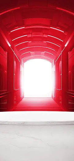 双十二3D空间感直播背景
