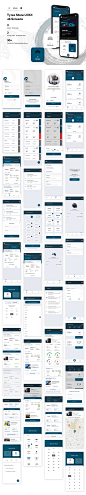 #APP模板#
网上轮胎销售电商品牌列表订单购物车等 app ui源文件xd模板