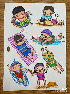 美艺周00采集到儿童画