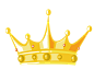 卡通手绘国王皇冠王冠婚礼图欧式卡通黄冠手账免抠图PNG免抠素材