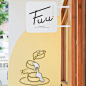 甜品店Fuu.Soufflepancake 泰国 清迈 甜品店 插画 图形 logo设计 vi设计 空间设计
