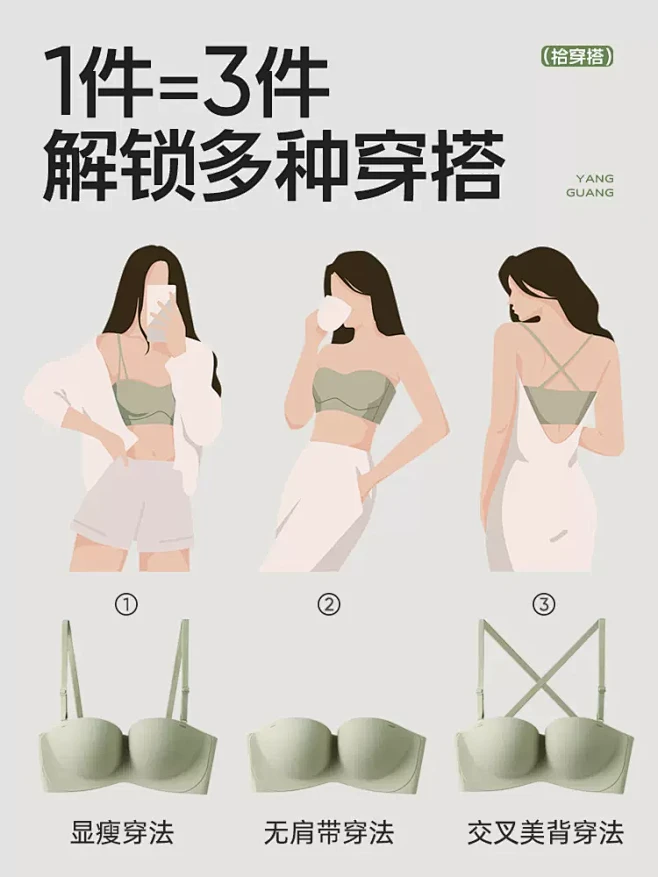 拾袜记无肩带内衣女小胸聚拢薄款无痕无钢圈...