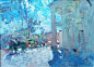 巴托·杜加尔扎波夫（Bato Dugarzhapov）-俄-印象派 1966年出生于俄罗斯西伯利亚的赤塔州杜利杜尔加村，蒙古裔，俄罗斯人，毕业于莫斯科苏里科夫国立艺术学院，莫斯科艺术家联盟会员。其作品被俄罗斯、美国、法国、意大利、西班牙等国家的藏家收藏。巴托的作品极具特色，通常所强调的、视觉赖以支撑的“细节”，在他的画面隐去，走向了激情与思忖的内在精神层面。从他的作品可以看到线条和色点的节奏速度、光空间关系的微妙感觉、动态的形象……仿佛一切都闪耀在阳光下，这种特别的光感是艺术家对绘画艺术，对色彩和空间关系