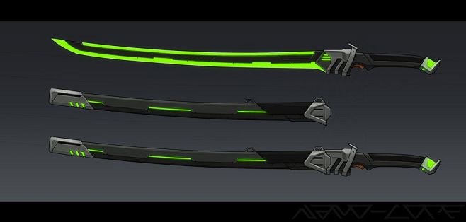 Sci Fi Katana Commis...