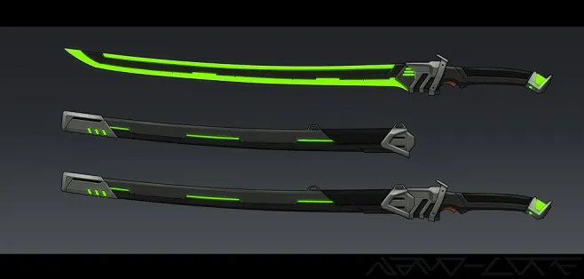 Sci Fi Katana Commission