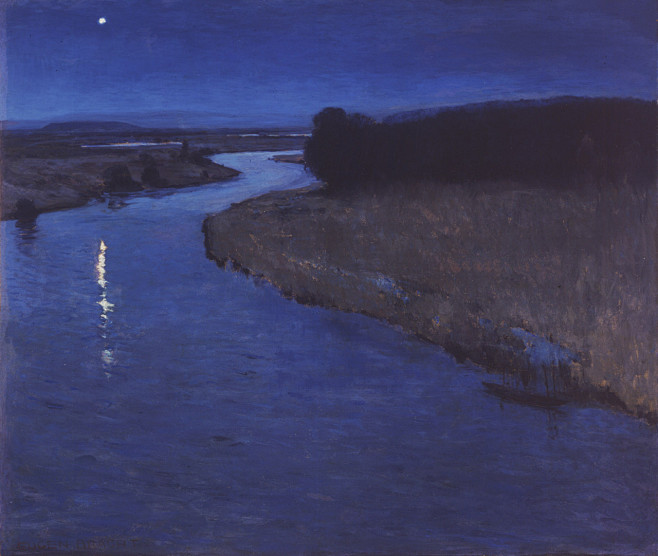 油画 夜晚