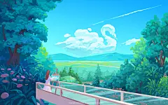 晴空万里_麗_MARYLI__插画师作品_涂鸦王国gracg.com