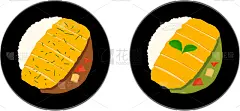 猪肉,炸猪排,顶部,咖喱,米,传统,蔬菜,热,油炸,午餐