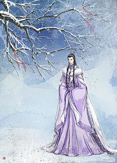 com红梅锦鲤-江南飞白羽__涂鸦王国插画1浅眉低吟采集到美男手绘采集