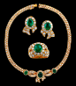 MAUBOUSSIN Cabochon Emerald Suite Necklace - Yafa Jewelry@北坤人素材