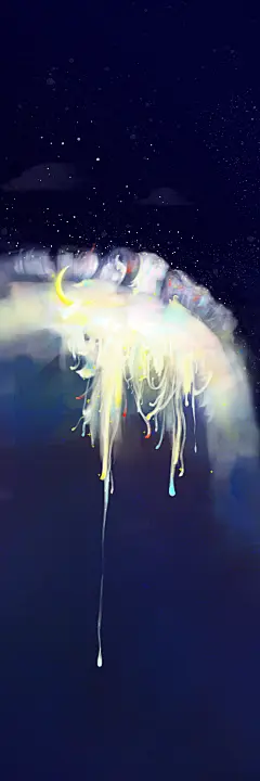 插画-银河瀑布 by~橙小枫