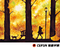 #CGFUN漫画学院收集分享# #P站#画师 丹羽 梢-銀杏並木