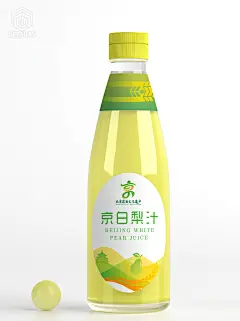 门头沟的京白梨汁包装瓶子样机