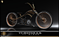 Custom Cruiser Bicycle Lowrider Bike Design : This project boasts chopper bike style, bringing back retro design combined with modern technology. It features the combination of aluminum, titanium carbon, and steel for the main frame, these materials want