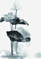 灰色水墨画荷花池毛笔字_新图网 https://www.ixintu.com