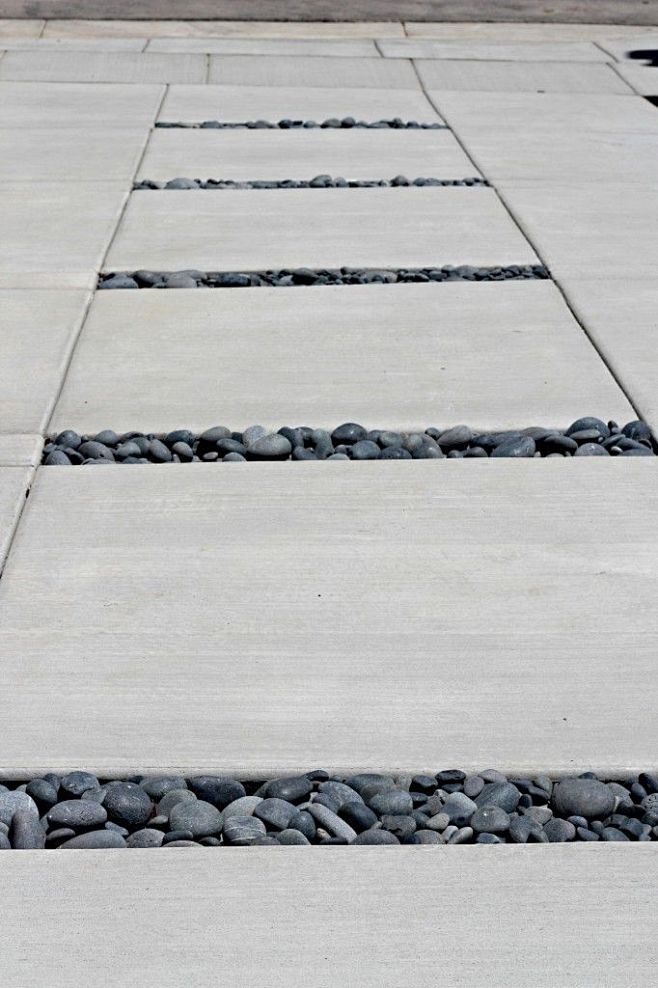 Driveway with concre...