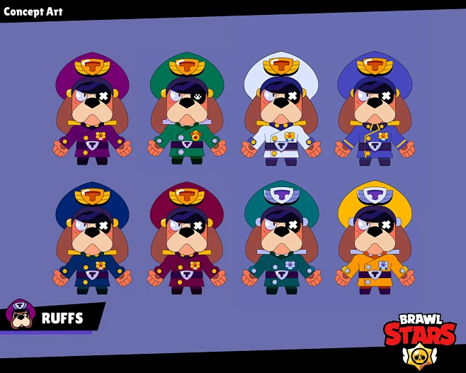 Brawl Stars Character concepts-花瓣网
