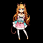 Pixel role:Nekomusume, Rex Cat