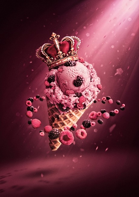 灵感|皇家炒到粉红冰淇淋广告和照片处理 ...