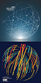科技电子信息互联网星球线条粒子展会峰会海报网页背景素材S267-淘宝网
